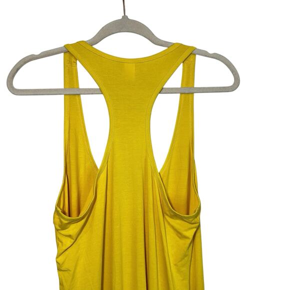 Joe Boxer Womens Yellow Swim Coverup Racer Back Tank Dress Beach Graphic Print L - Picture 6 of 9